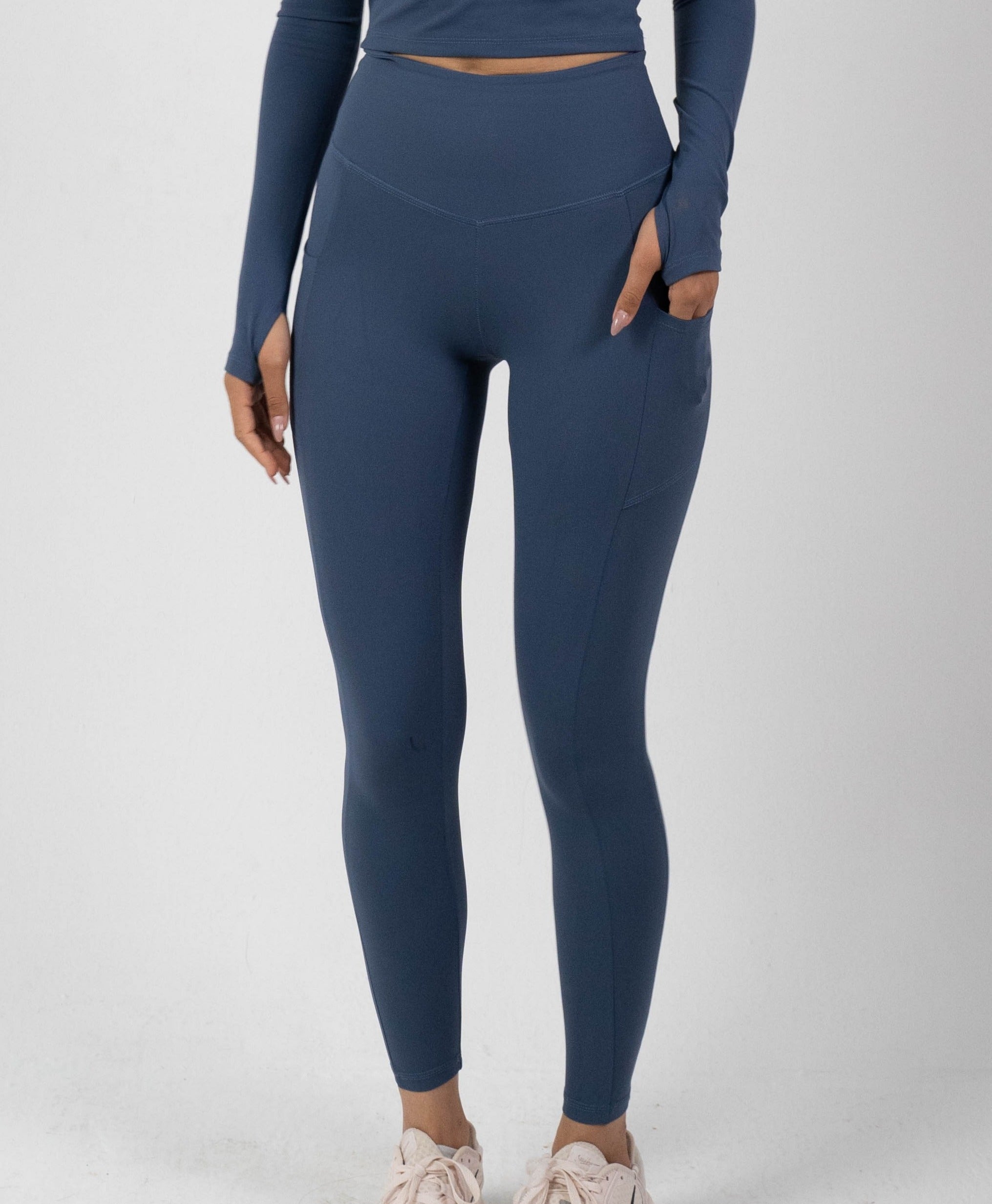 ULTRA SOFT ESSENTIAL POCKETED LEGGINGS - Warm Indigo