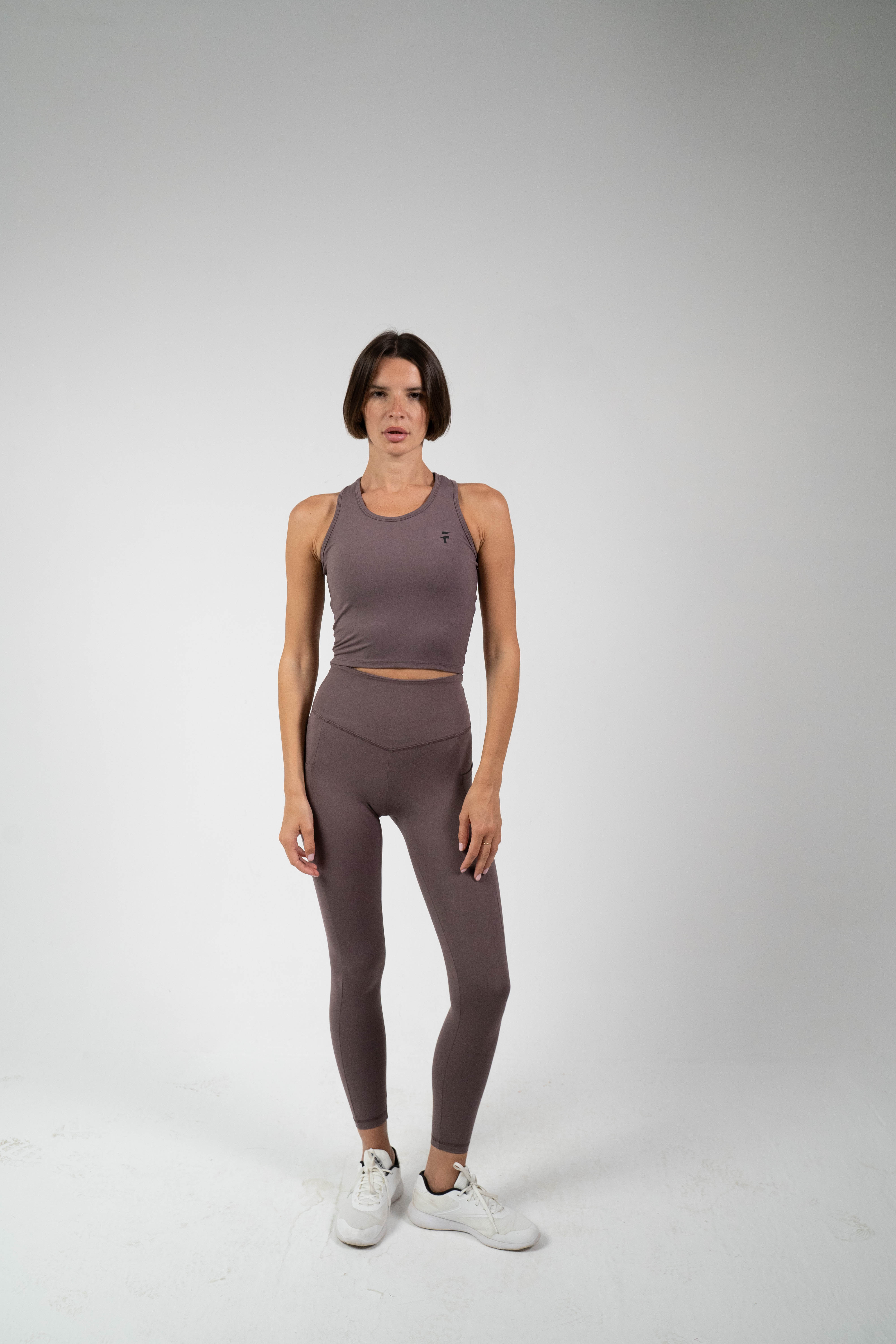 ULTRA SOFT ESSENTIAL POCKETED LEGGINGS - Purple Haze - FIT TRIBE