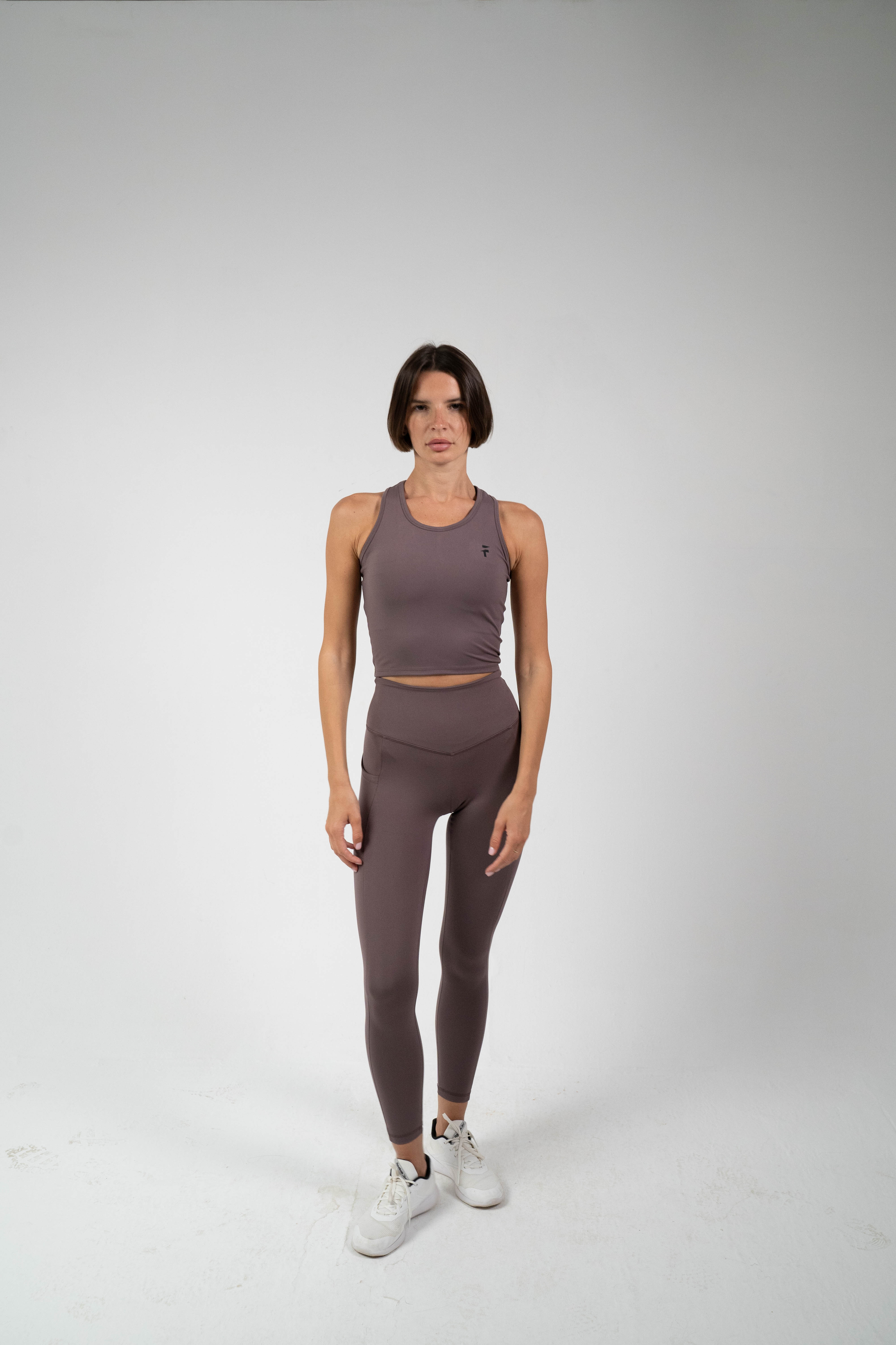 ULTRA SOFT ESSENTIAL POCKETED LEGGINGS - Purple Haze - FIT TRIBE