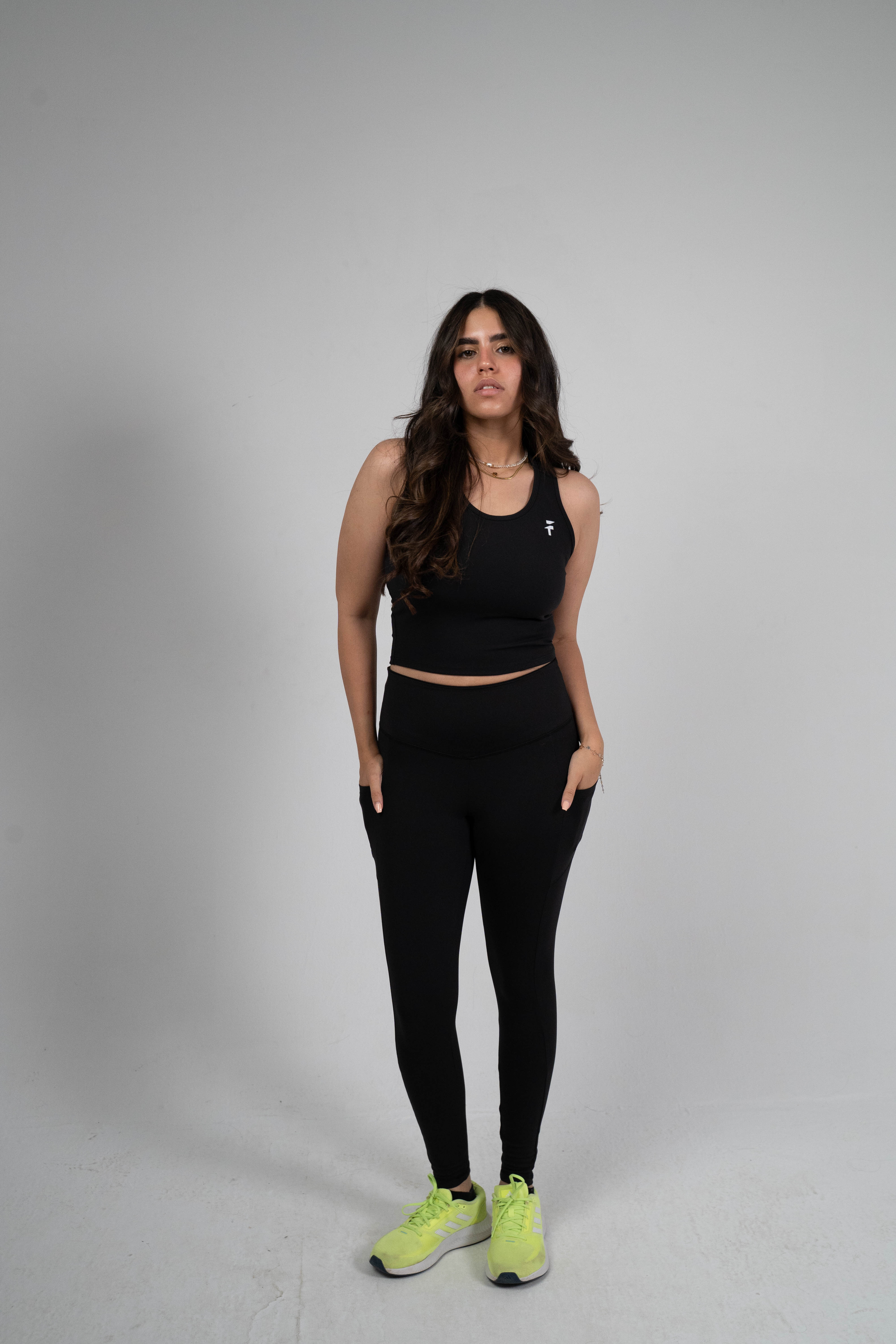 ULTRA SOFT ESSENTIAL SLEEVELESS CROP TOP - Black - FIT TRIBE
