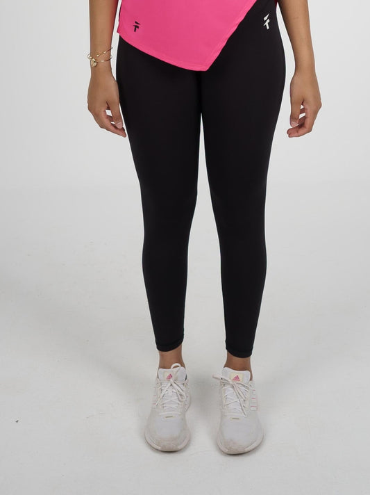 HOME TOWN ESSENTIAL LEGGINGS - Black - FIT TRIBE