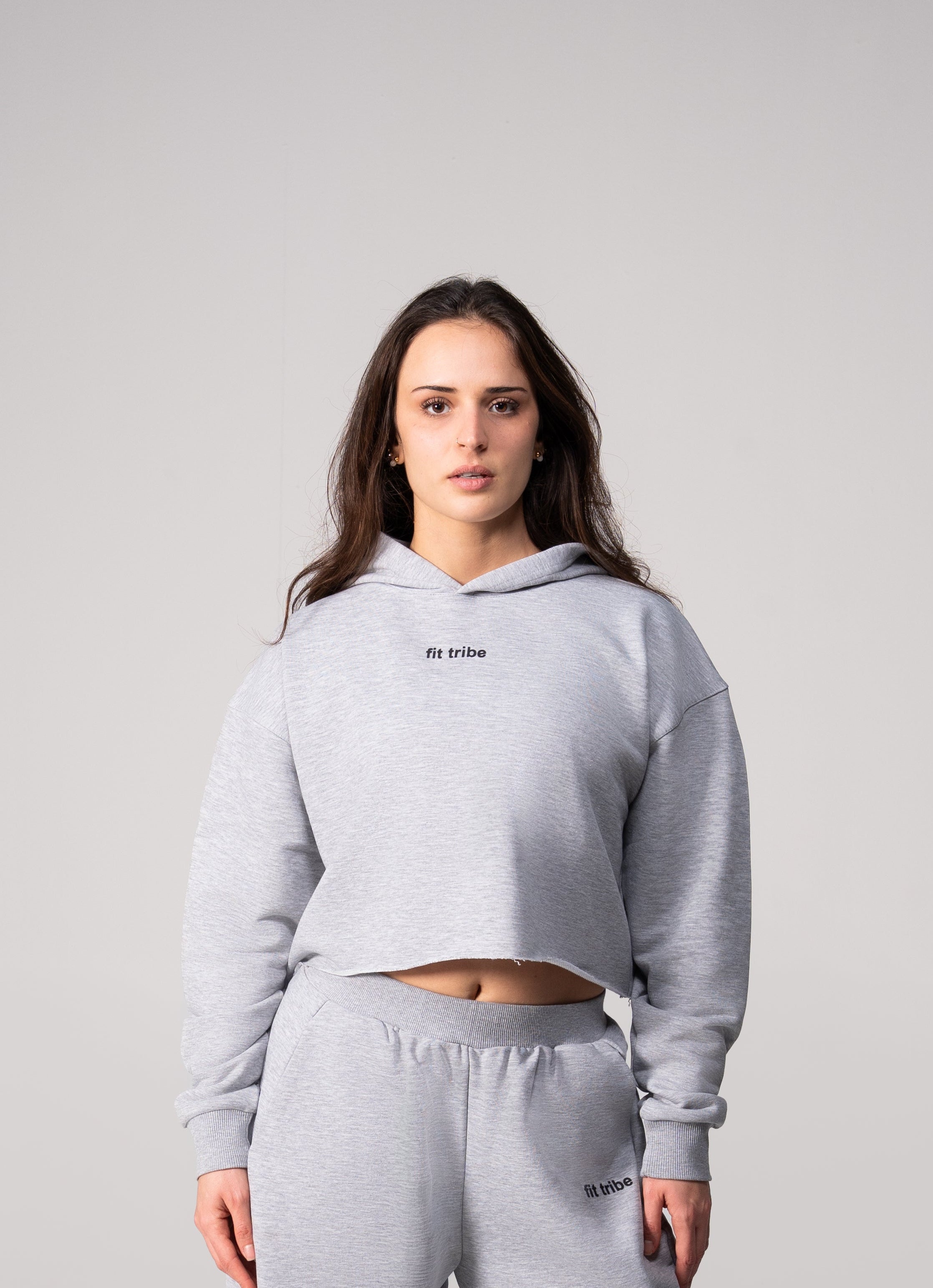 OFF-DUTY CLOUD COTTON HOODIE - Grey