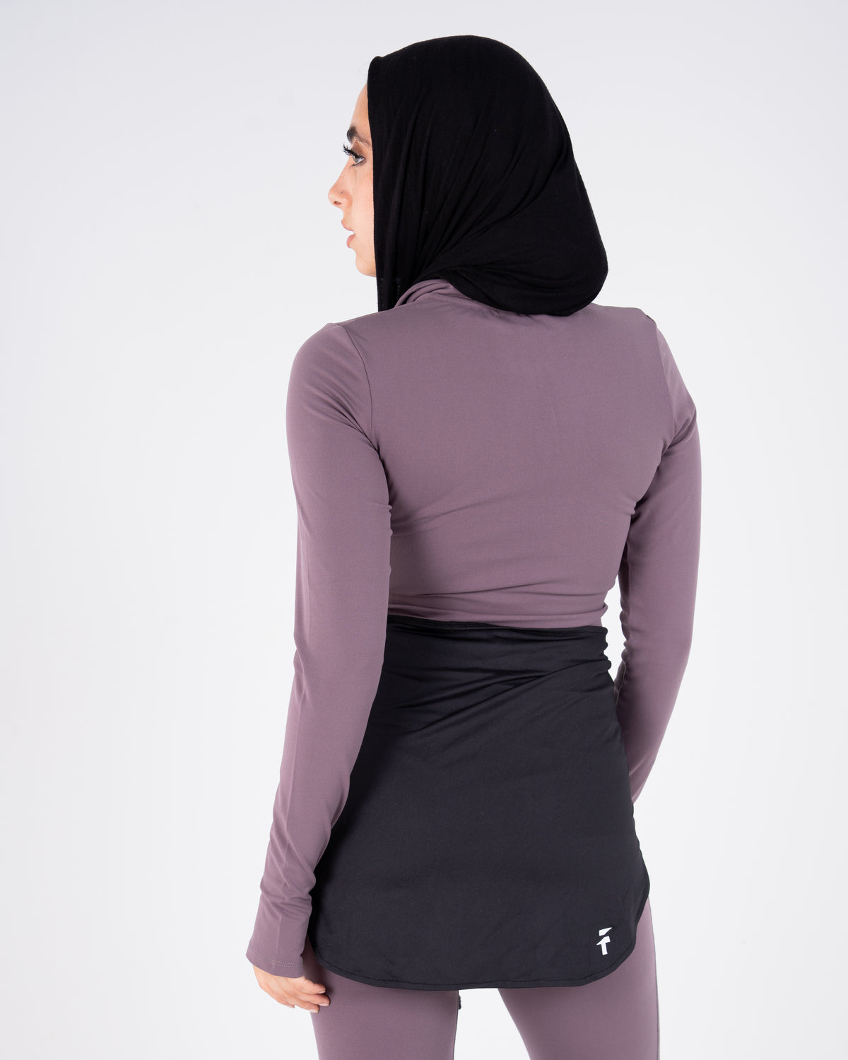 ULTRA SOFT ESSENTIAL ZIP-UP BODY FIT TOP - Purple Haze - FIT TRIBE