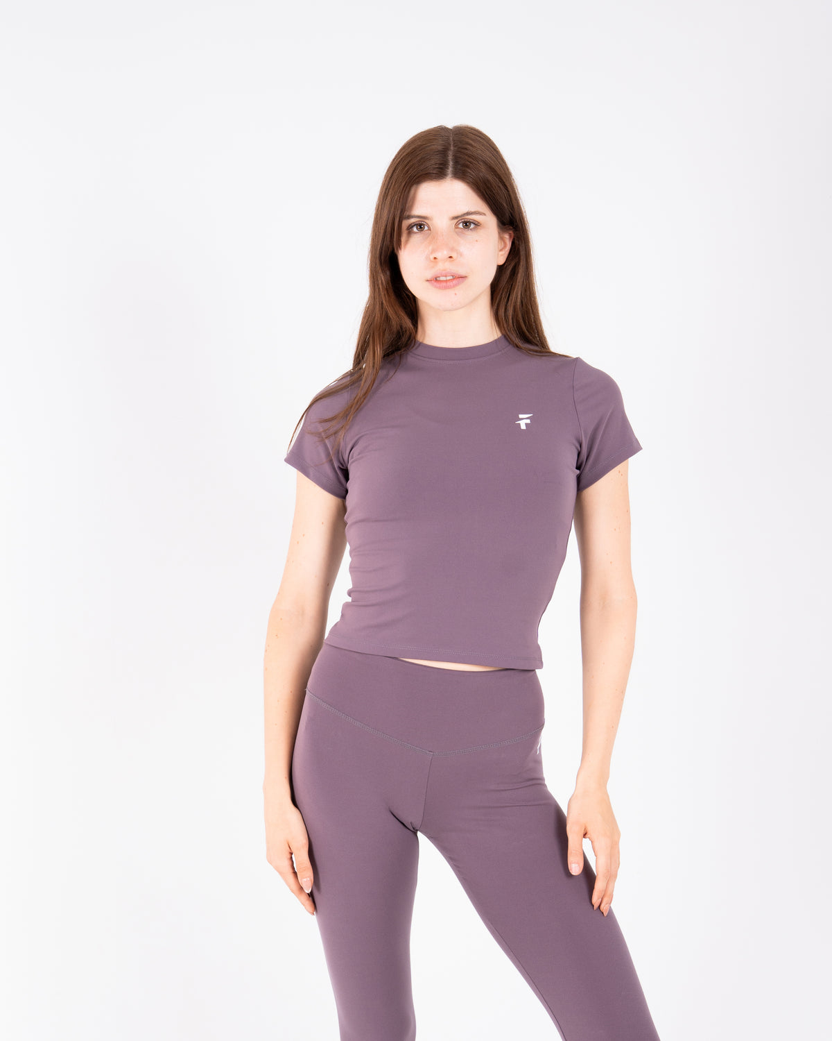 ULTRA SOFT ESSENTIAL LONGLINE TOP - Purple Haze - FIT TRIBE