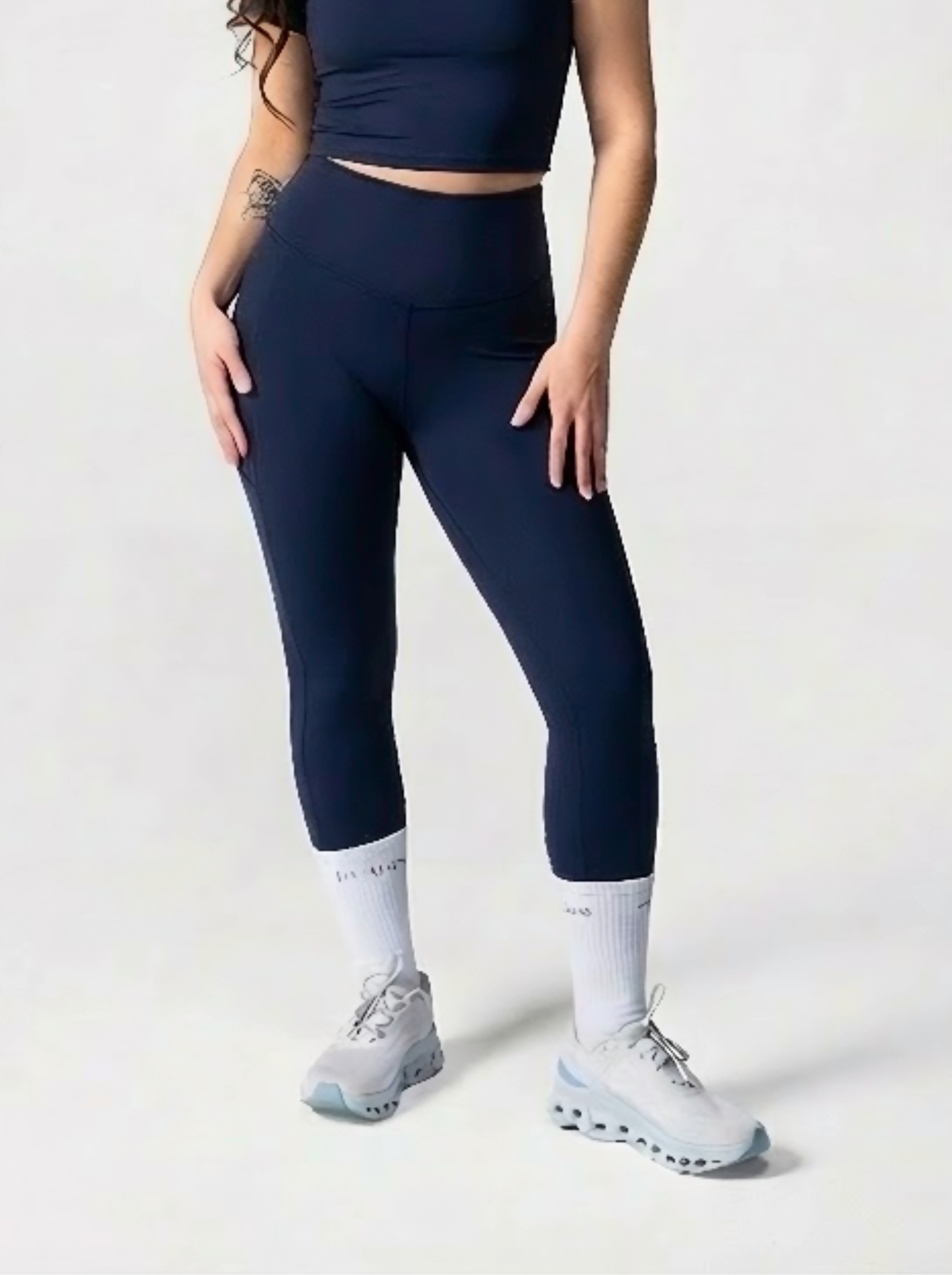 ULTRA SOFT ESSENTIAL LEGGINGS - Navy - FIT TRIBE