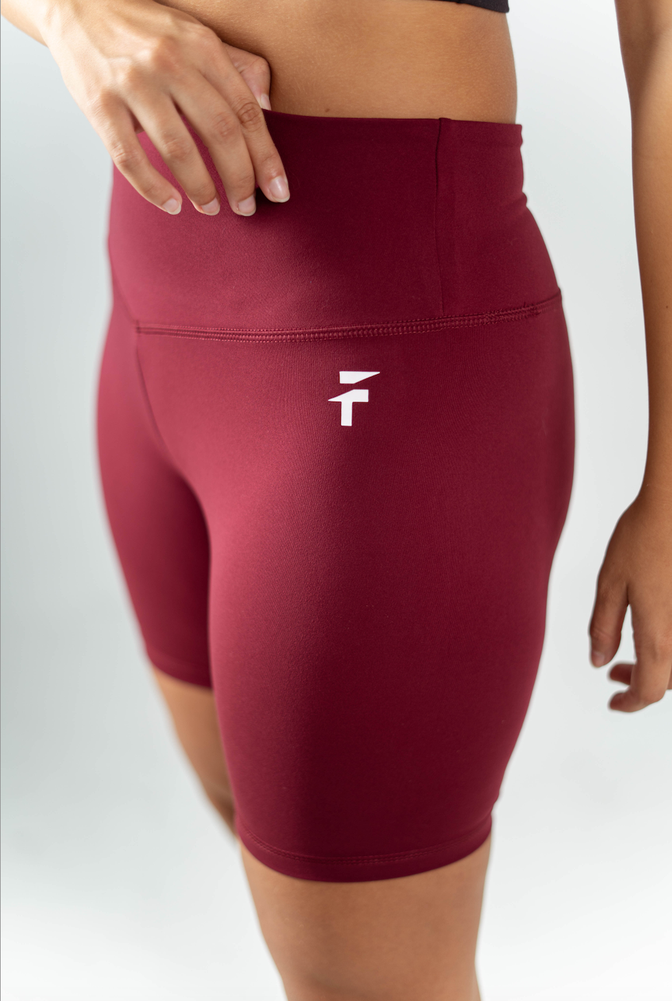 ULTRA SOFT ESSENTIAL BIKER SHORTS - Merlot Red - FIT TRIBE