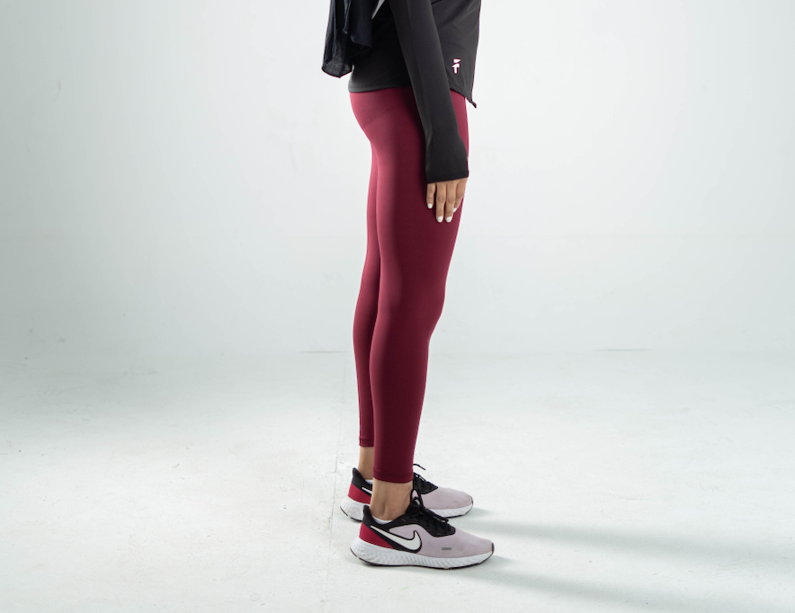 ULTRA SOFT ESSENTIAL LEGGINGS - Merlot Red - FIT TRIBE