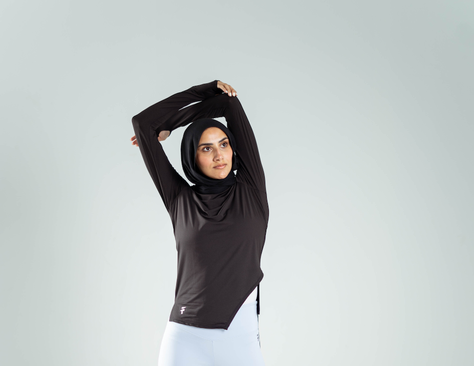 PERFORMANCE LONG SLEEVE TOP - Black - FIT TRIBE