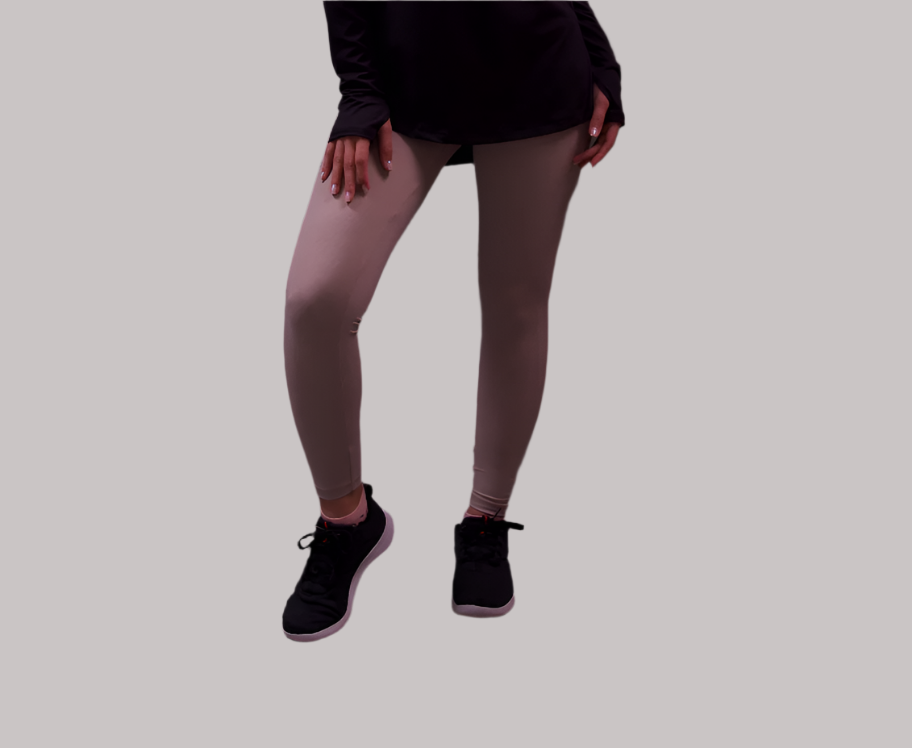 ULTRA SOFT ESSENTIAL POCKETED LEGGINGS - Ivory Beige - FIT TRIBE