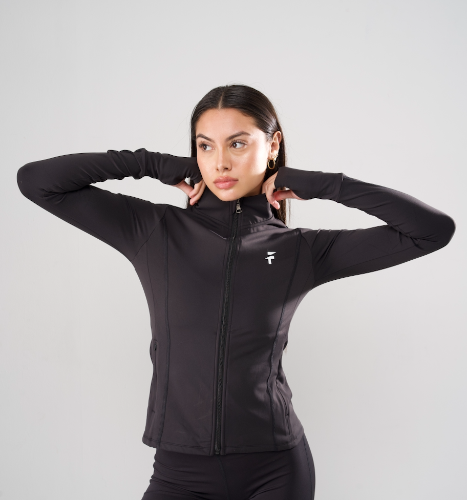 ULTRA SOFT ALL WEATHER JACKET - Black - FIT TRIBE