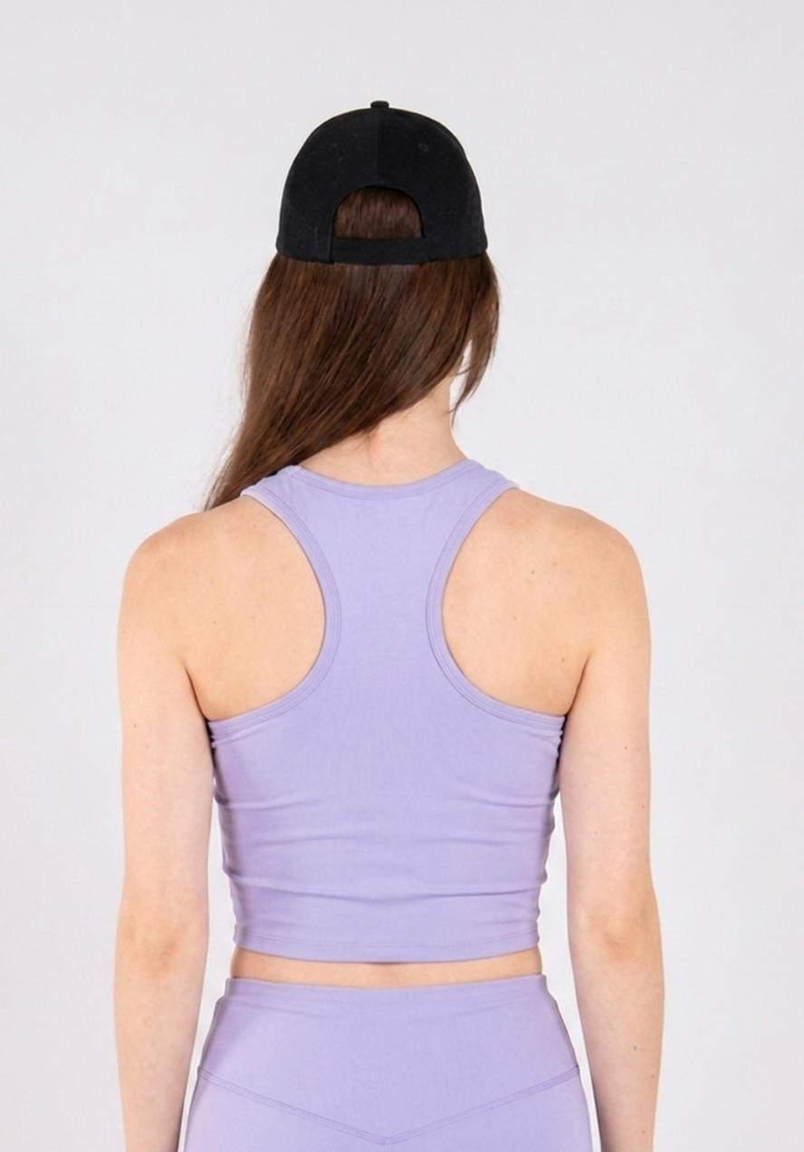 Ultra Soft Apex Crop Tank - Lavender - FIT TRIBE