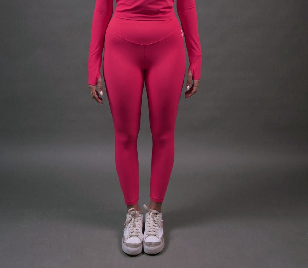 ULTRA SOFT ESSENTIAL POCKETED LEGGINGS - Hot Pink