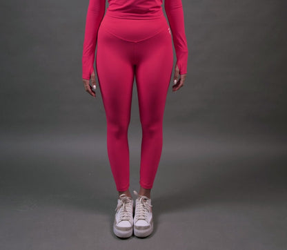 ULTRA SOFT ESSENTIAL LEGGINGS - Hot Pink - FIT TRIBE