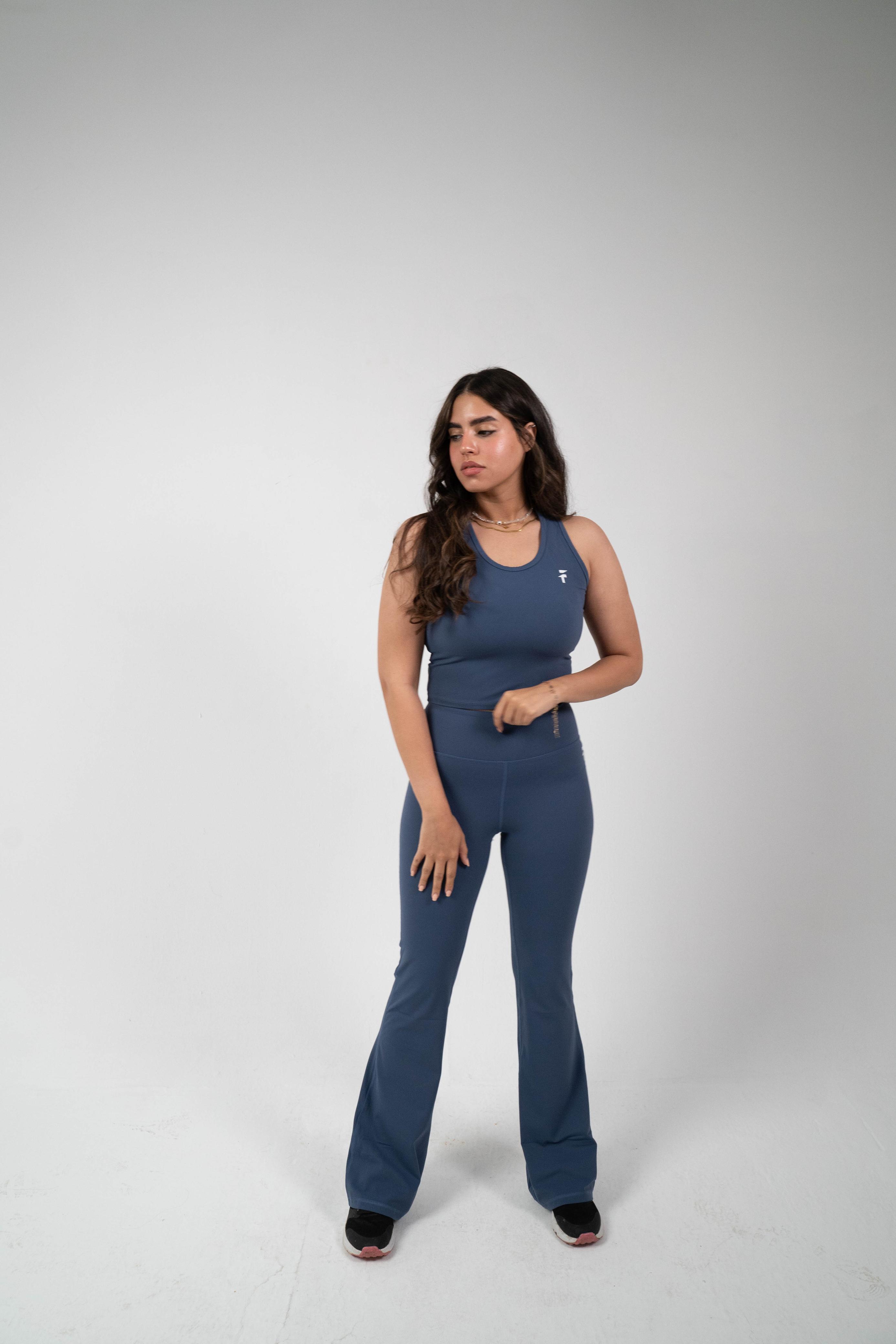 ULTRA SOFT PREMIUM FLARED PANTS - Warm Indigo - FIT TRIBE