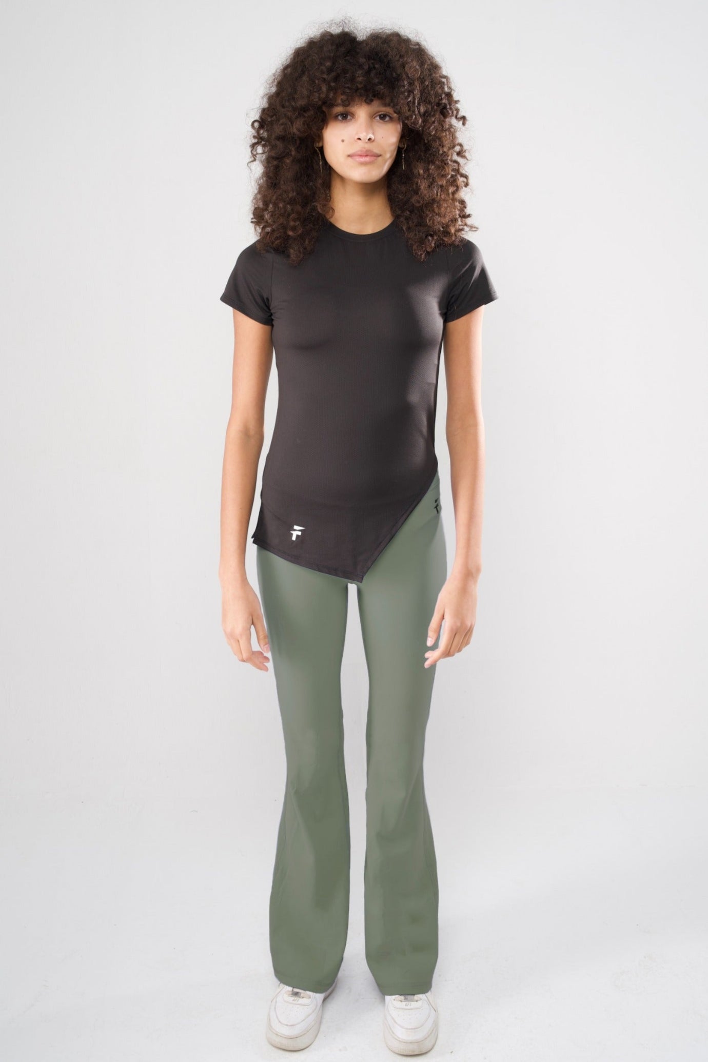 ULTRA SOFT PREMIUM FLARED PANTS - Army Green - FIT TRIBE