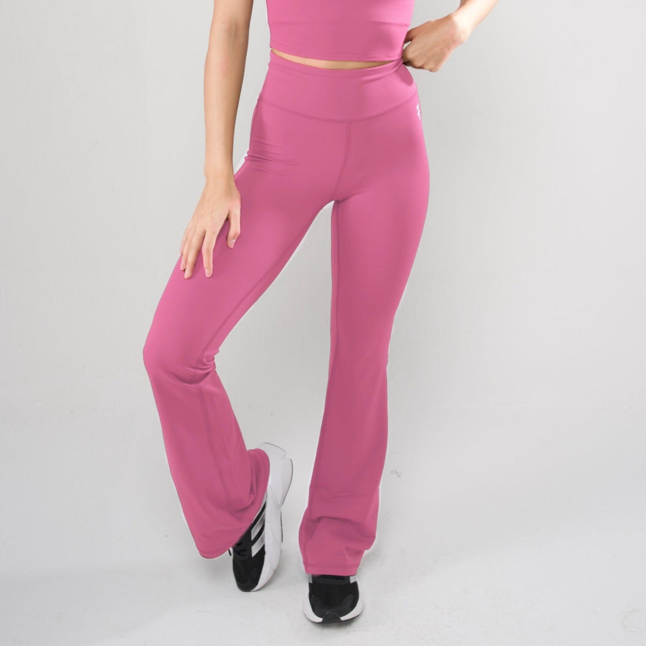 ULTRA SOFT PREMIUM FLARED PANTS - Bubblegum Pink - FIT TRIBE