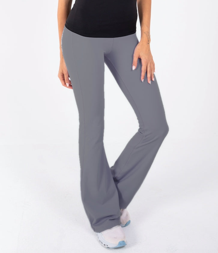 Ultra Soft Apex Flared Pants - Graphite, front view