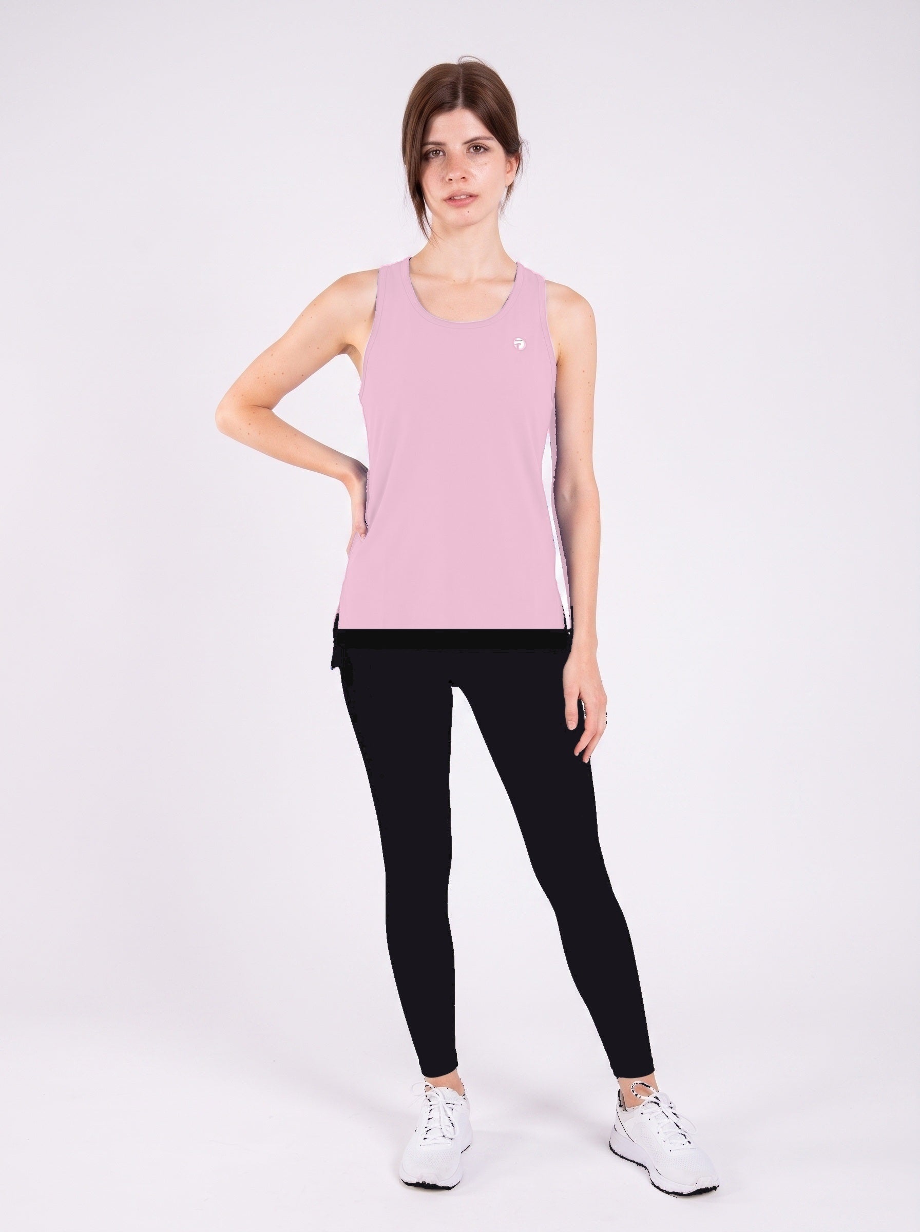 Signature Weave Tank - Baby Pink