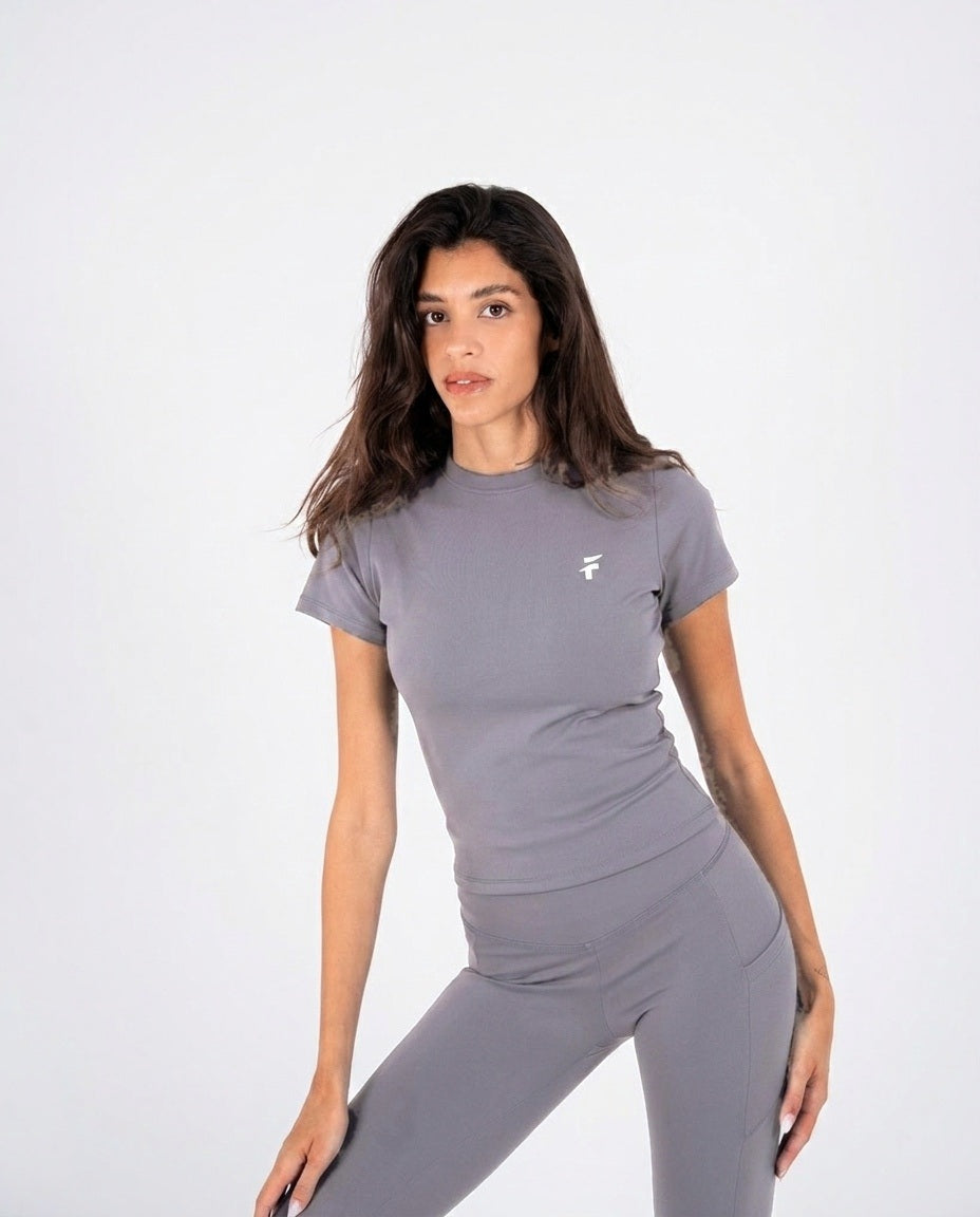 Ultra Soft Apex Longline Top - Graphite