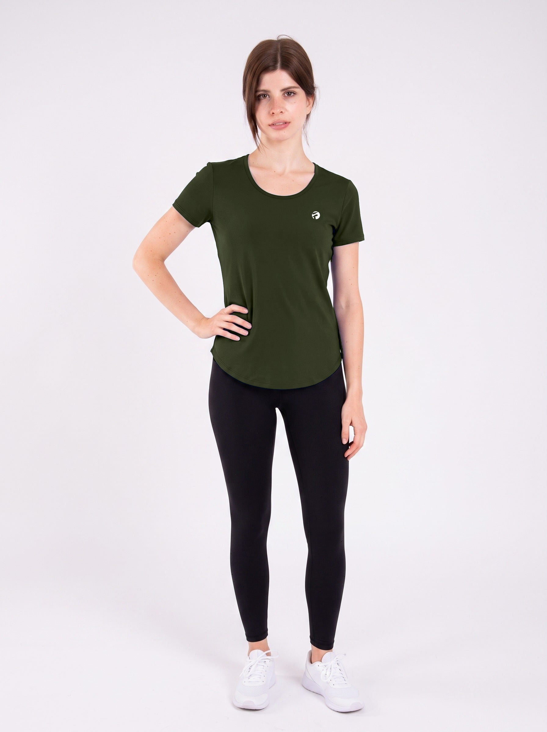 Signature Weave Tee - Deep Olive