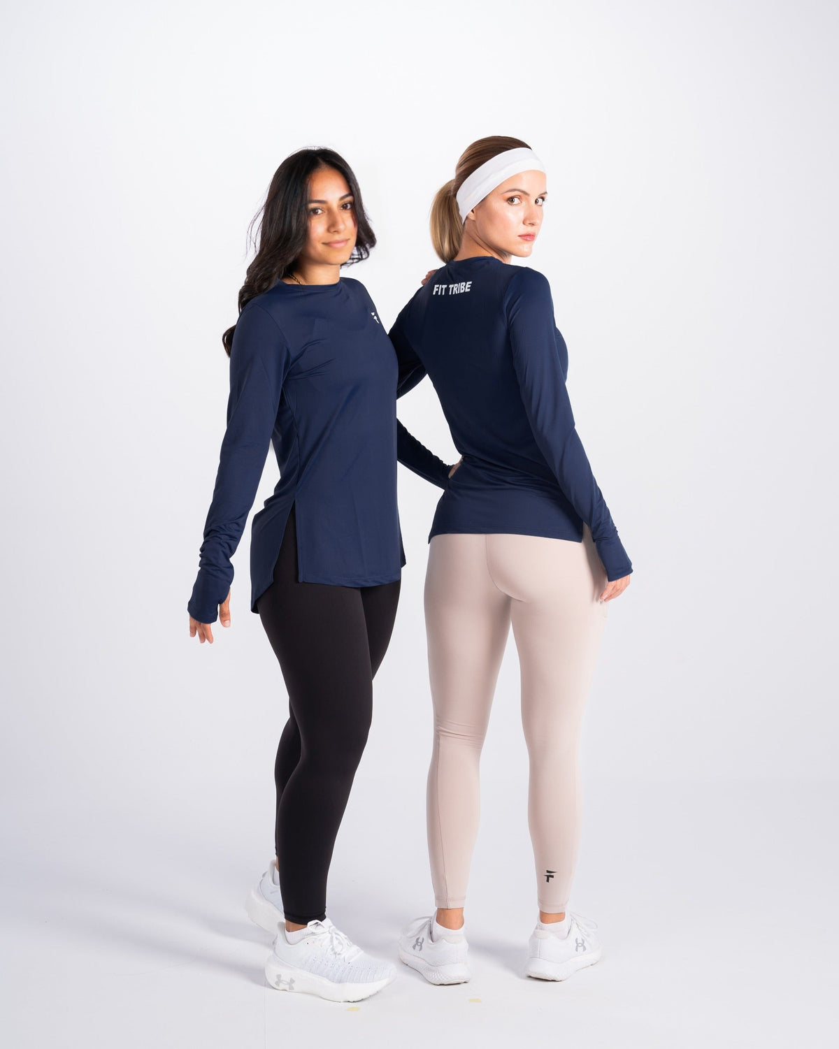 Performance Extended Long Sleeve Top - Navy Blue