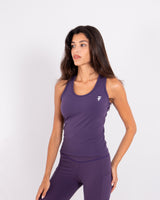 Ultra Soft Essential Longline Tank - Dark Berry - FIT TRIBE