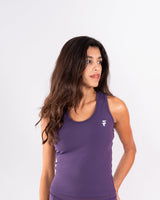 Ultra Soft Essential Longline Tank - Dark Berry - FIT TRIBE