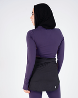 Essential Half-Zip Dark Berry - Back