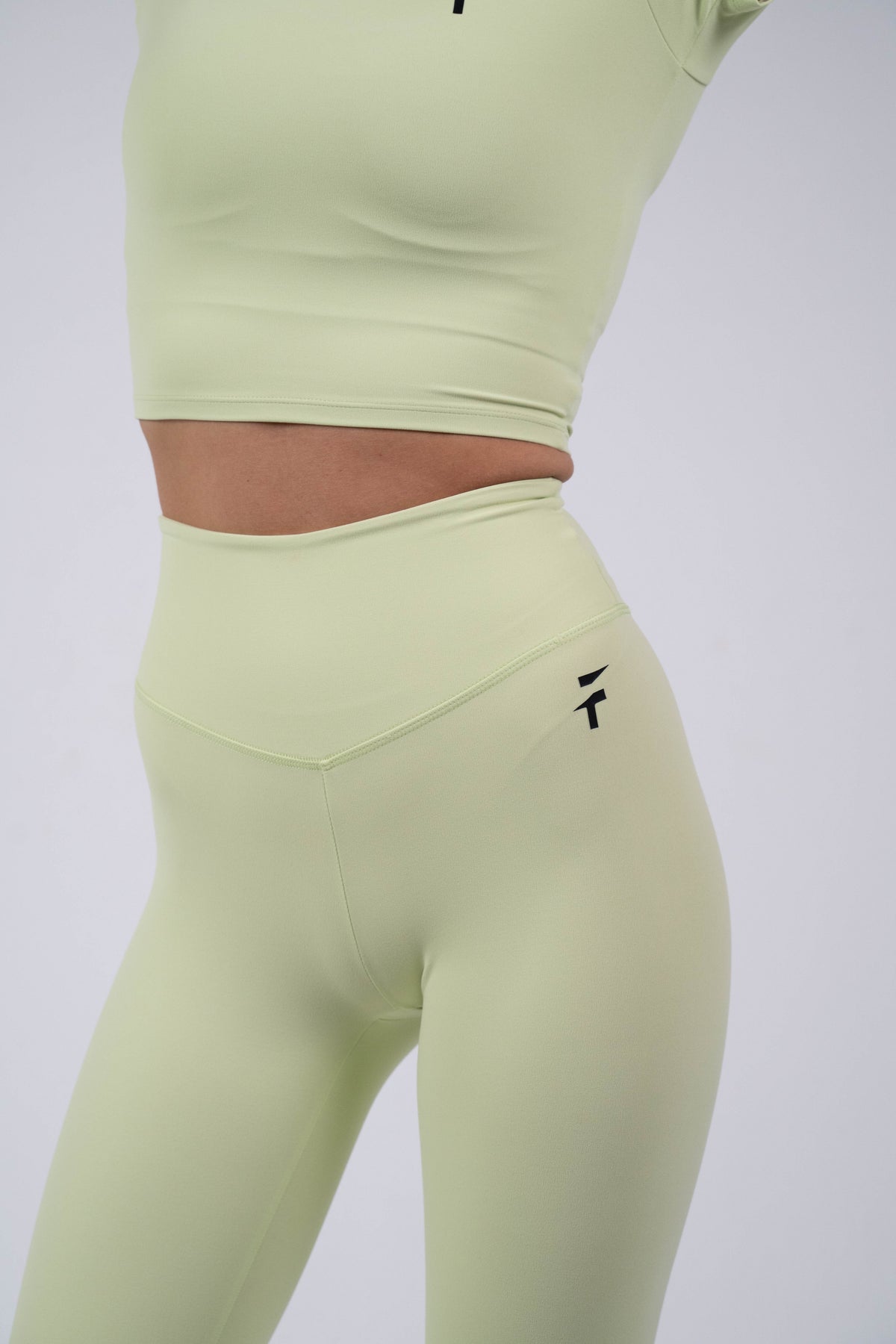 ULTRA SOFT ESSENTIAL LEGGINGS - Lime Twist - FIT TRIBE