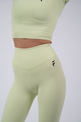 ULTRA SOFT ESSENTIAL LEGGINGS - Lime Twist - FIT TRIBE
