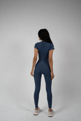 ULTRA SOFT ESSENTIAL CROP TOP - Warm Indigo - FIT TRIBE