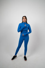 ULTRA SOFT ESSENTIAL LEGGINGS - Primary Blue - FIT TRIBE