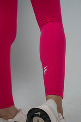 ULTRA SOFT ESSENTIAL POCKETED LEGGINGS - Hot Pink - FIT TRIBE