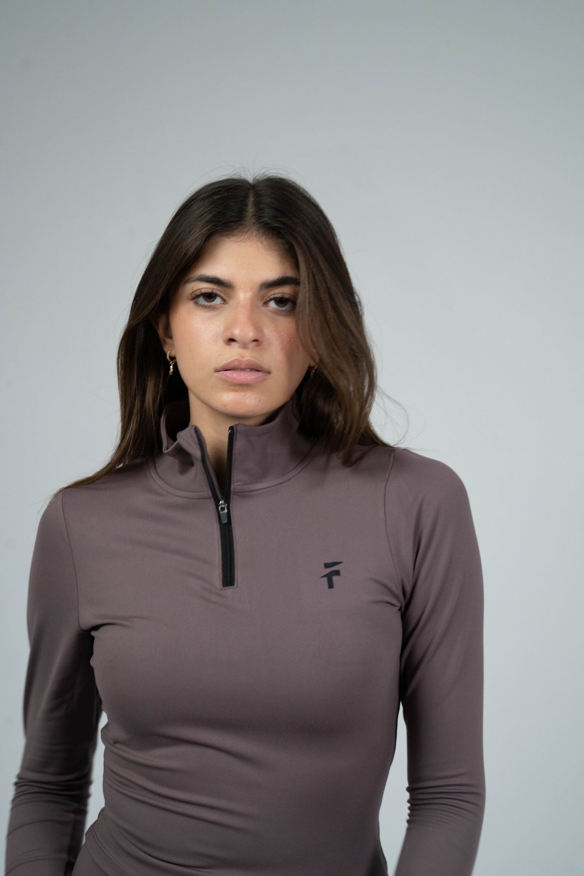 ULTRA SOFT ESSENTIAL ZIP-UP BODY FIT TOP - Purple Haze - FIT TRIBE