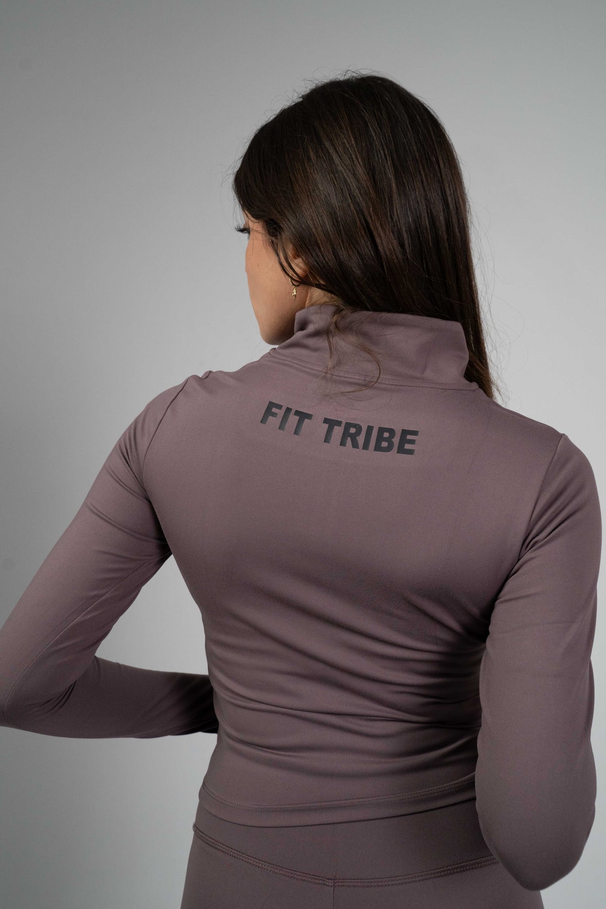 ULTRA SOFT ESSENTIAL ZIP-UP BODY FIT TOP - Purple Haze - FIT TRIBE