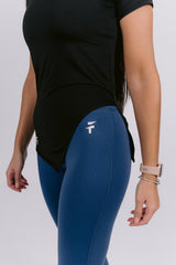 Performance Short Sleeve Top - Black - FIT TRIBE