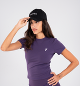 Ultra Soft Essential Longline Top - Dark Berry - FIT TRIBE