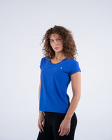 Signature Weave Quarter Sleeve Tee - Royal Blue - FIT TRIBE
