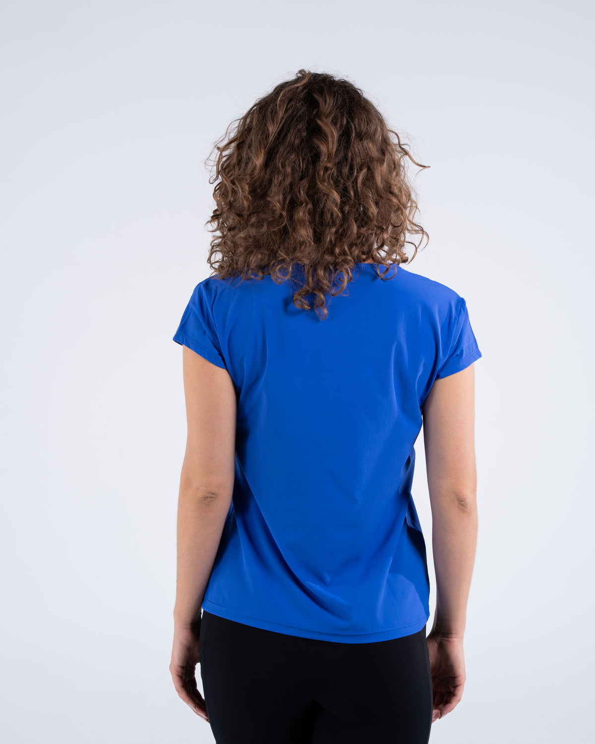 Signature Weave Quarter Sleeve Tee - Royal Blue - FIT TRIBE