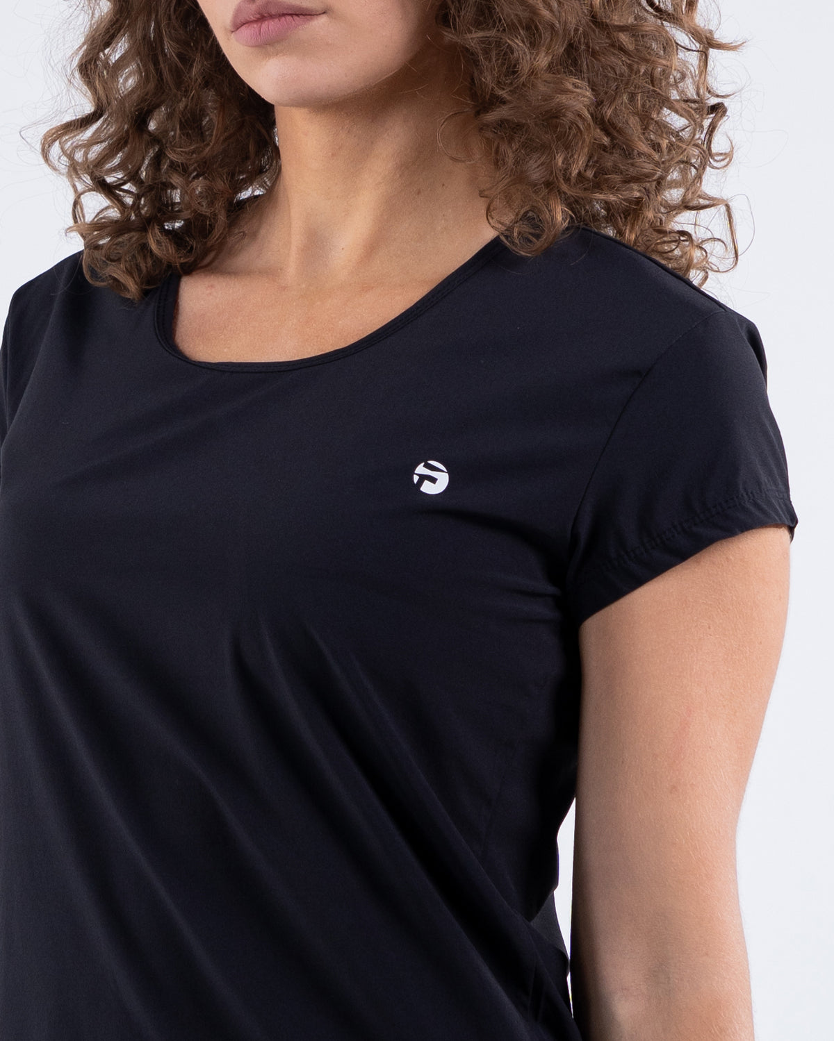 Signature Weave Quarter Sleeve Tee - Black - FIT TRIBE