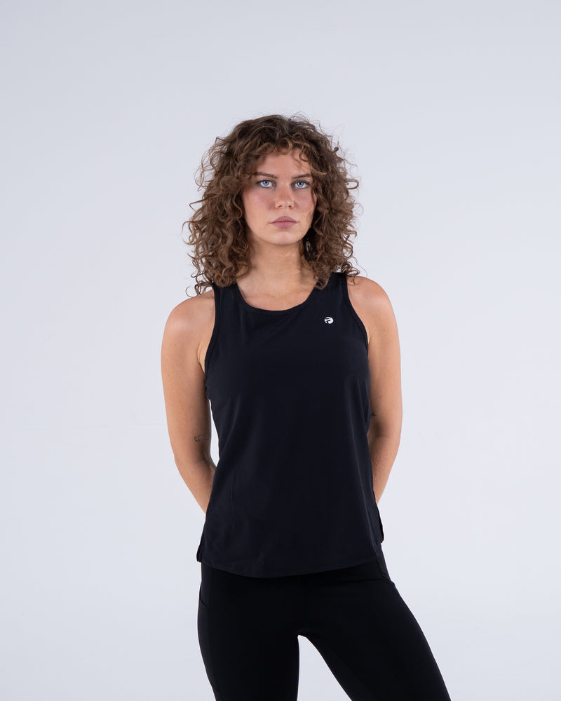 Signature Weave Tank - Black