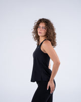 Signature Weave Tank - Black - FIT TRIBE