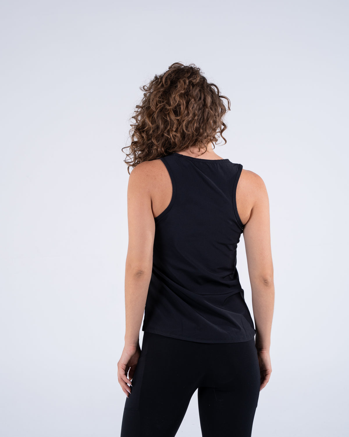 Signature Weave Tank - Black - FIT TRIBE