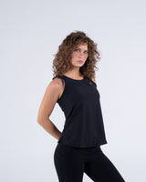 Signature Weave Tank - Black - FIT TRIBE