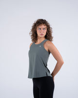 Signature Weave Tank - Deep Olive - FIT TRIBE