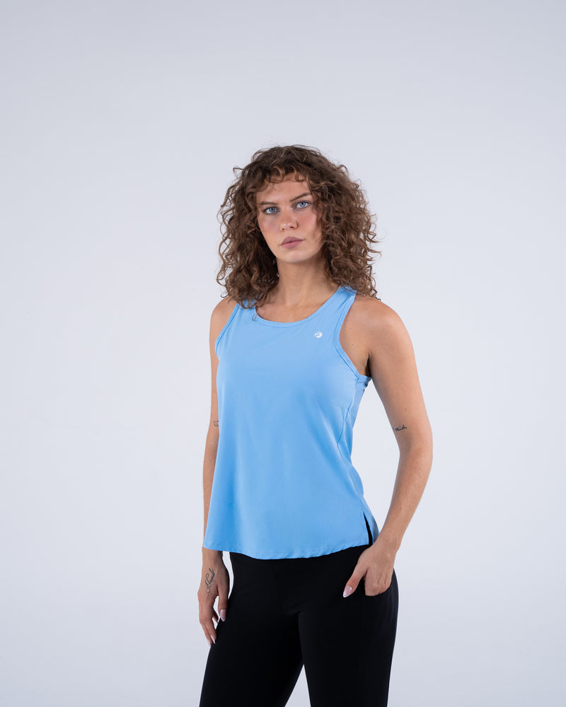Signature Weave Tank - Baby Blue