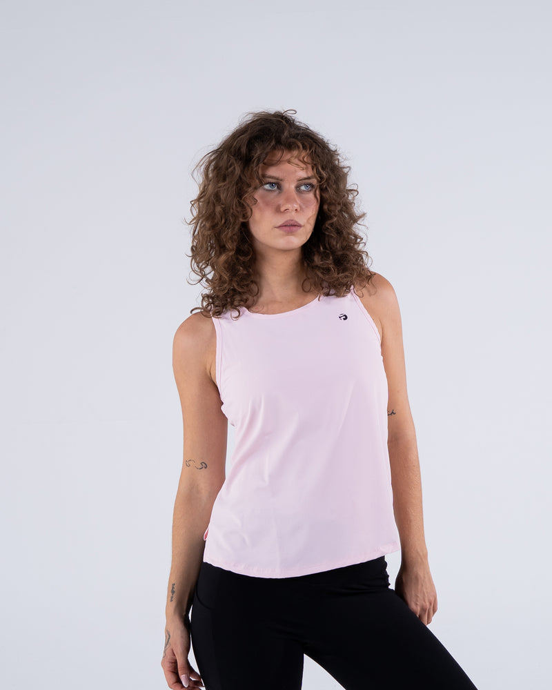 Signature Weave Tank - Baby Pink