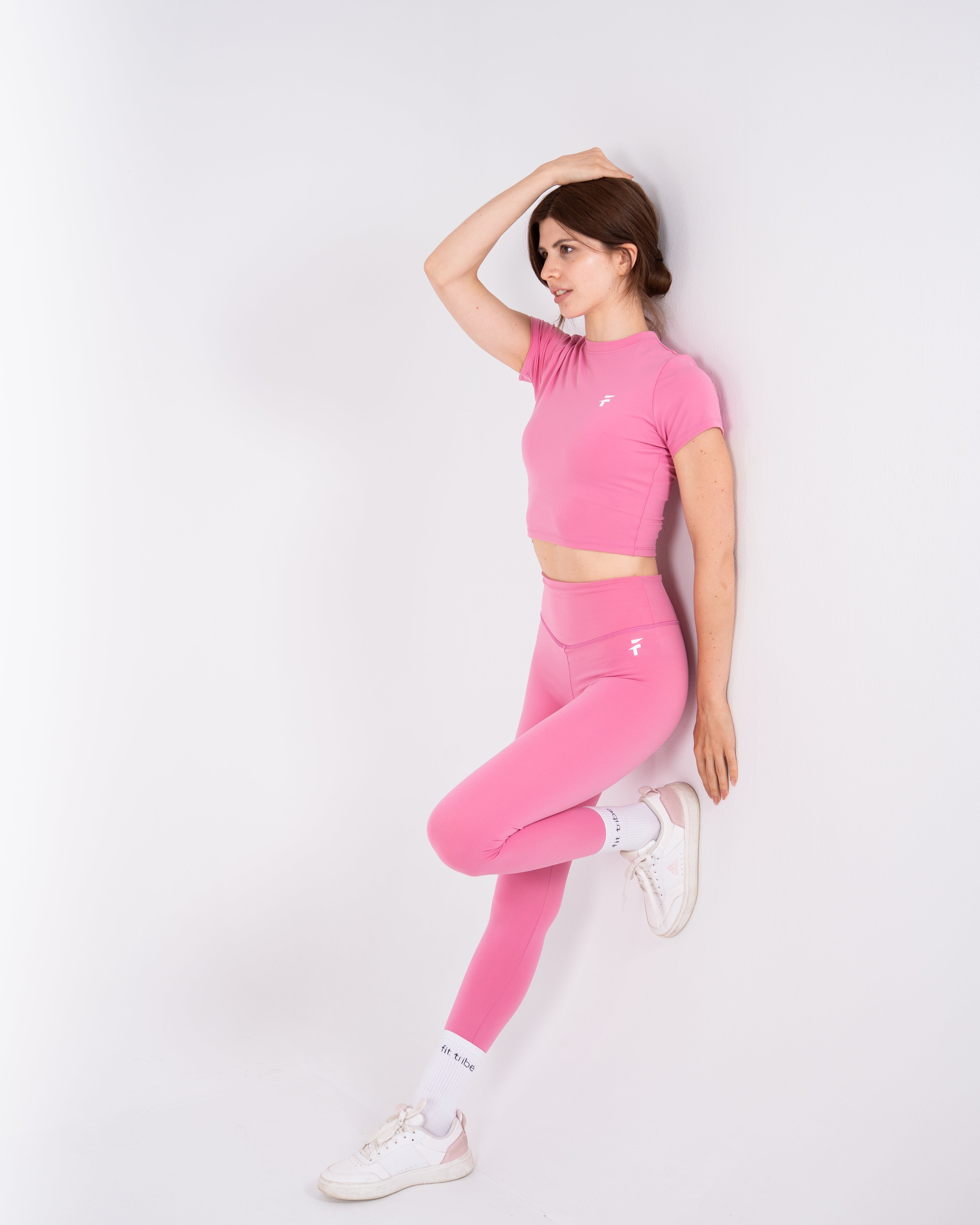 Ultra Soft Essential Crop Top - Bubblegum Pink - FIT TRIBE