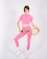 Ultra Soft Essential Crop Top - Bubblegum Pink - FIT TRIBE