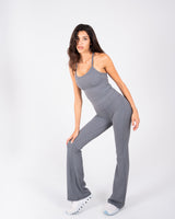 Ultra Soft Apex Padded Strap Tank - Dark Heather Grey - FIT TRIBE